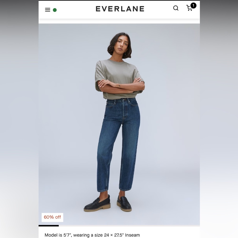 Everlane Rigid Way High Jean Rich Indigo